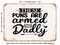 DECORATIVE METAL SIGN - these Puns Are Armed and Dadly - Vintage Rusty Look